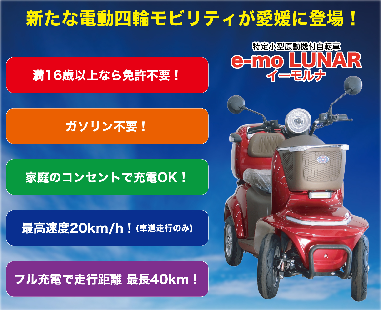 e-mo LUNARの全体像